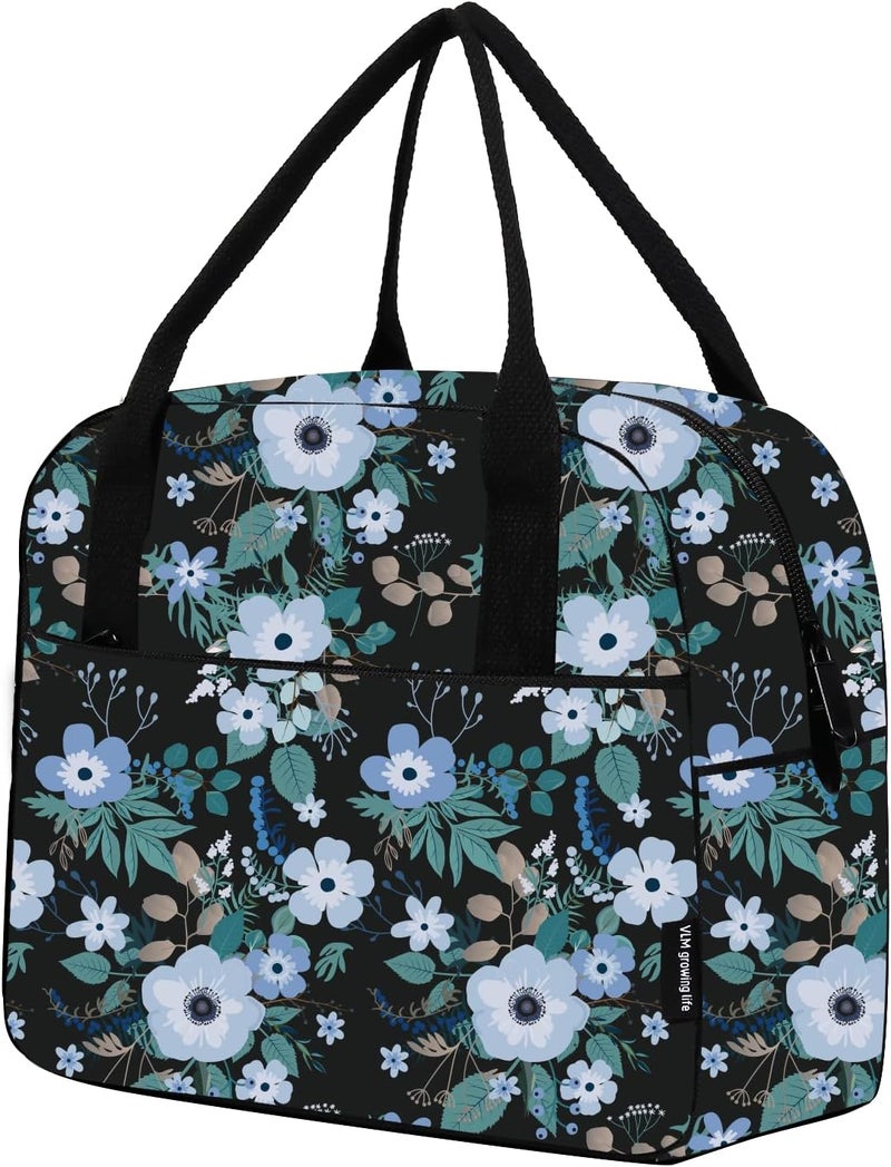VLM Lunch Bag,Lunch Box for Women Men,Reusable Insulated Lunch Tote,Small Leakproof Cute Lunch Cooler with High Capacity for Work,Picnic,Camping - Image 1